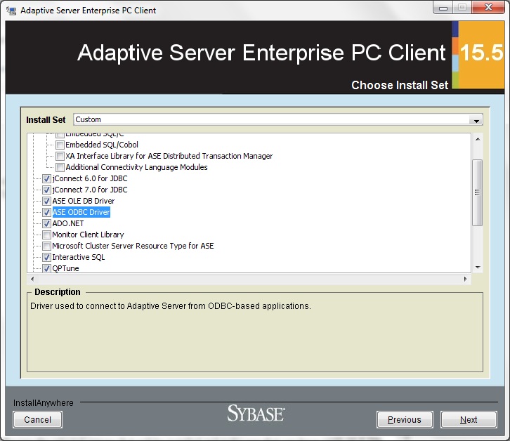 sybase ase client download